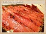 Saumon en gravlax ou gravelax