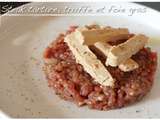 Steak tartare à la truffe et au foie gras