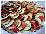 Tarte à la ricotta, courgette et chorizo, très estivale et un peu italienne