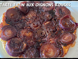 Tarte tatin aux oignons rouges caramélisés