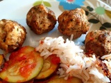 Boulettes poulet-champignons