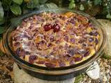 Clafoutis cerises à la farine de lentilles