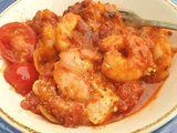 Crevettes saganaki