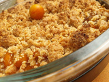 Crumble aux mirabelles et beurre noisette