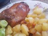 Cuisses de canard confites-pommes de terre au four