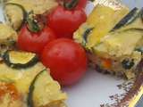 Flan courgettes-poivrons