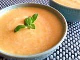 Gaspacho carottes-lait de coco