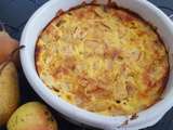 Gâteau léger au fromage blanc pommes-poires