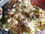 Gratin chou vert-cabillaud