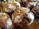 Muffins aux myrtilles au mascarpone