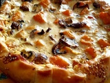 Quiche butternut-champi et lardons