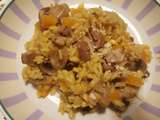 Risotto au safran butternut et champignons