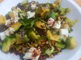 Salade lentilles-CoURGETTES-feta menthe