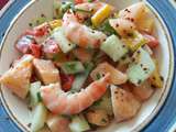 Salade melon-crevettes