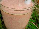 Smoothie fraises-banane parfum amande