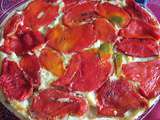 Tatin de brandade aux poivrons rouges