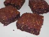 Brownie aux graines de sésame et de lin