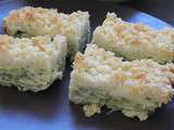 Crumble de courgettes au parmesan