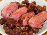 Magret de canard et figues rôties