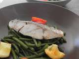 Poisson aux tomates et haricots verts