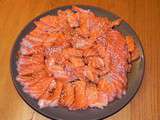 Sashimi de saumon