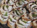 Tartines champignon, ail et gingembre