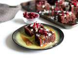 Bouchées de chocolat, caramel beurre salé et cranberries