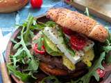 Burger steak, avocat, feta