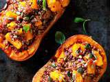 Butternut farci au quinoa