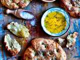 Petits pains aux herbes façon « Focaccia »