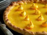 Tarte au citron, bouchées meringuées à la mangue