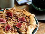 Tarte façon « crumble » aux nectarines et figues