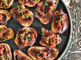 Toasts viande des grisons et chutney de figues