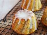 Mini Bundt Cake au citron et graines de pavots