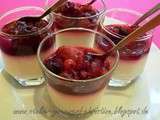 Verrines de panna cotta aux fruits rouges