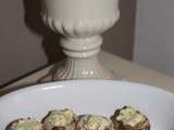 Mise en bouche ou accompagnement : champignons au fromage tartare ultra simple