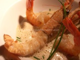 Langoustines et Crevettes Espuma au Réglisse