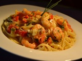 Linguine Aux Crevettes Et Au Curcuma