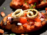 Pan Con Tomate Aux Anchois Marinés