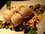 Paupiettes De Limande Au Basilic Et Courgettes Sauce Hollandaise