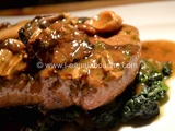 Pavé De Boeuf Aux Champignons Mousseline De Pommes De Terre Au Saint Félicien