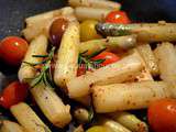 Poêlée d'Asperges aux Tomates Cerises & Romarin