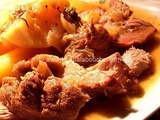 Rôti De Porc Et Pommes De Terres Mijotés Au Champagne