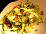 Salade de Courgettes aux Amandes et Petits Pois