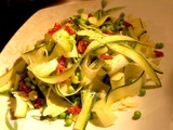 Salade De Courgettes Aux Amandes Petits Pois Tomates Séchées