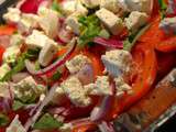 Salade de Tomates Oignons Rouges et Feta