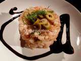 Tartare de Saumon et Crevettes aux Olives