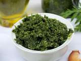 Pesto de fanes de carottes