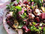 Salade de lentilles, betterave et feta