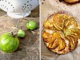 Tartes fines aux tomates vertes et à la cannelle